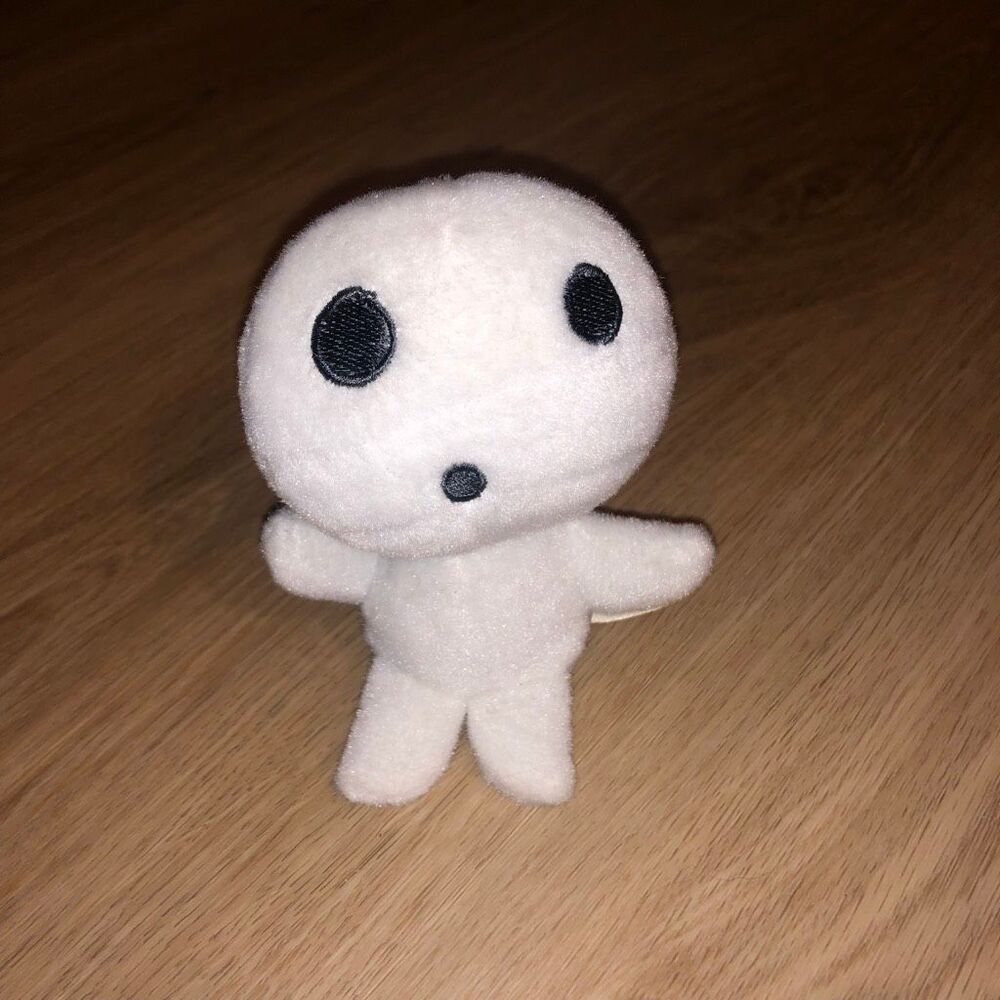 Princess Mononoke Kodama Studio Ghibli Plush Doll White Black Toy Spirit Japan
